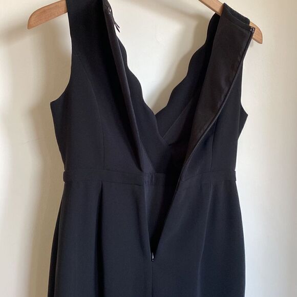 J CREW Scalloped Faux Wrap Sleeveless Sheath Dress - Picture 8 of 11